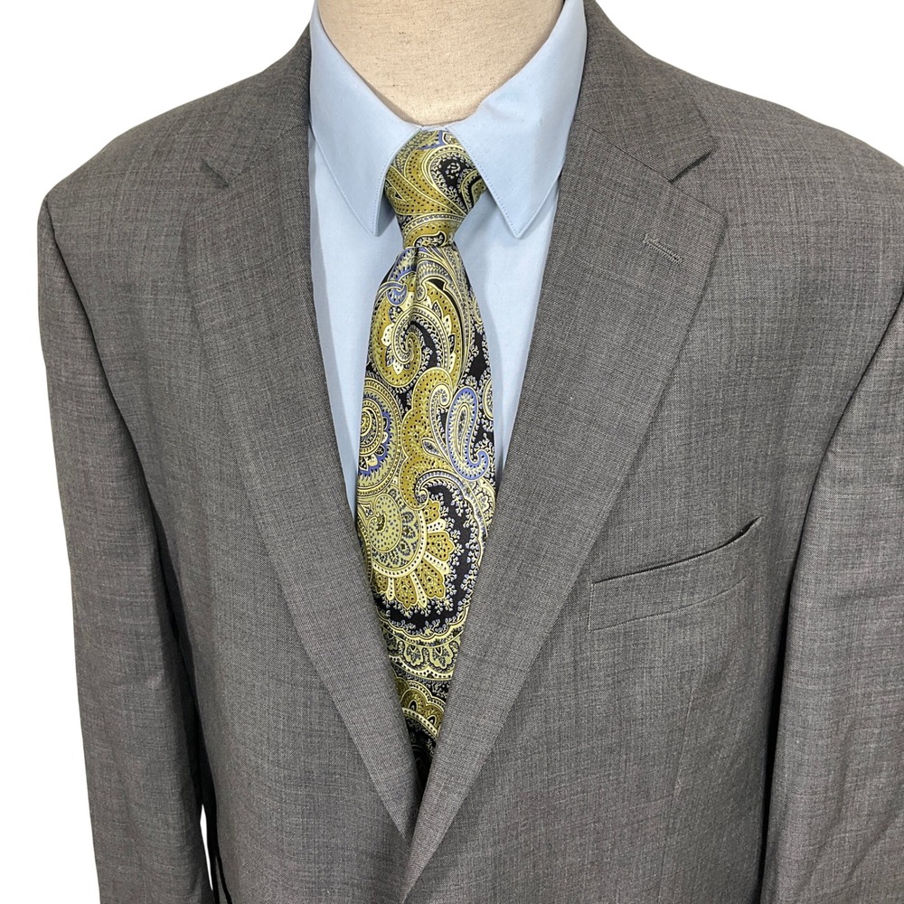 Lauren Ralph Lauren Blazer Mens 52W Gray 2 Button Neutral Jacket